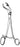 Sklar - Bone Holding Forceps Verbrugge 11 Inch Length OR Grade Stainless Steel NonSterile Ratchet Lock Finger Ring Handle Angled 1 Smooth Jaw / 1 Serrated Jaw - 40-2600