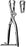 Sklar - Bone Holding Forceps Lambotte 10-1/2 Inch Length OR Grade Stainless Steel NonSterile Ratchet Lock Plier Handle Straight Double Articulated Serrated Jaws - 40-2830
