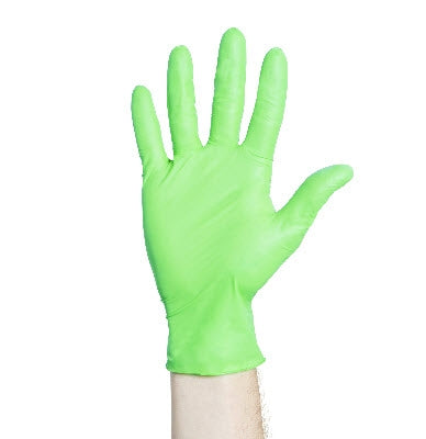 O&M Halyard Inc Flexaprene* Green Exam Glove Small NonSterile Chloroprene Standard Cuff Length Textured Fingertips Green Not Chemo Approved - 44793
