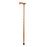 Mabis Healthcare T-Handle Cane Wood 34 Inch Height Brown - 502-3000-0063