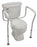 Mabis Healthcare HealthSmart Toilet Safety Rail White / Silver Aluminum - 521-9804-9601