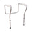 HealthSmart - Toilet Safety Rail White / Silver Aluminum - 521-9804-9601