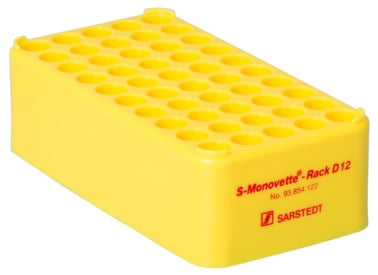 Sarstedt RACK, MONOVETTE D12 50GROOVES YLW 12MM - 93.854.122