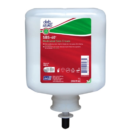 Deb SBS 40 Hand Moisturizer 1,000 mL Dispenser Refill Bottle Scented Cream - SBS1L