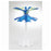 Fisher Scientific Heathrow Scientific Carousel Pipette Stand 40.8 cm X Base: 15.8 cm; Top: 22.9 cm, Universal, Blue/Green - 14127550
