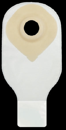 Genairex Securi-T USA Ostomy Pouch One-Piece System 12 Inch Length 1-1/8 Inch Stoma Drainable Convex, Pre-Cut - 7612298