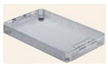 Aesculap Instrument Basket Perforated Three Quarter Size Stainless Steel 2-1/4 X 10 X 16 Inch - JF252R