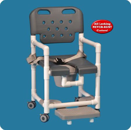 Elite - Commode / Shower Chair Drop Arm With Backrest - ELT817 P FRSB