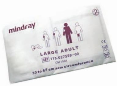 Mindray - Blood Pressure Cuff Adult Arm Large Cuff 33 - 47 cm Nylon Cuff - 115-027566-00