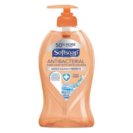 Saalfeld Redistribution Softsoap Antibacterial Soap Liquid 11.25 oz. Pump Bottle Clean Scent - US03562A