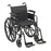 Drive Medical Cruiser X4 Wheelchair Desk Length Arm Flip Back Arm Style Black 18 Inch Seat Width 300 lbs. Weight Capacity - CX418ADDA-ELR