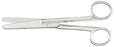 Miltex Miltex Utility Scissors 6-1/2 Inch Length OR Grade Stainless Steel (German) NonSterile Finger Ring Handle Straight Blade Blunt/Blunt - 1702