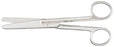 Miltex - Utility Scissors 6-1/2 Inch Length OR Grade German Stainless Steel NonSterile Finger Ring Handle Straight Blade Blunt Tip / Blunt Tip - 1702