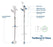 Applied Medical Technologies AMT Gastrostomy Tube 14 Fr. Adjustable up to 10cm Silicone - 7-1410