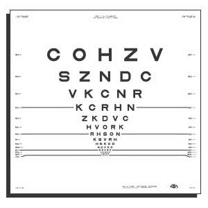 GOOD-LITE - Eye Chart Good-Lite 10 Foot Measurement Acuity Test - 500010