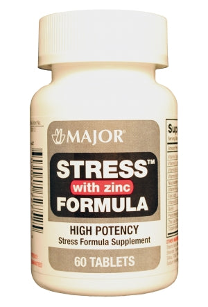 Major Pharmaceuticals Major Stress Multivitamin Supplement Ascorbic Acid / Vitamin B / Vitamin B-1 / Vitamin B-2 Vitamin B-6 500mg - 10 IU - 15mg - 10mg - 5mg Strength Tablet 60 per Bottle - 904272752