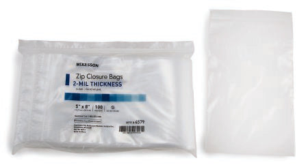 McKesson McKesson Zip Closure Bag 5 X 8 Inch Polyethylene Clear - 4579