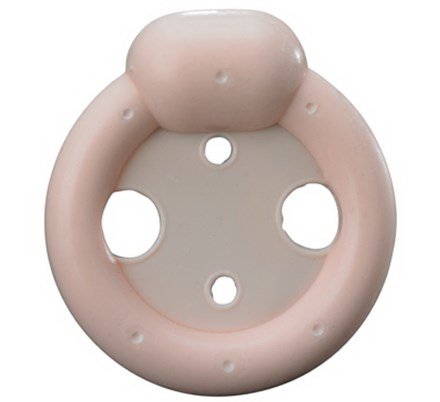 Milex - Pessary Ring with Knob / Folding Size 4 Silicone / Metal - MXPRSK04