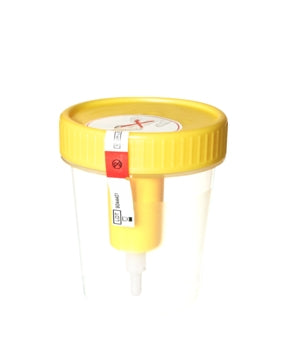 Sarstedt V-Monovette Urine Specimen Container with Integrated Transfer Device 62 X 72 mm Polypropylene Screw Cap 100 mL (3.4 oz.) Sterile - 75.562.400