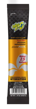 Kent Precision Foods Sqwincher Zero Electrolyte Replenishment Drink Mix Orange Flavor 1.76 oz. - X394-MD600
