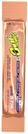Kent Precision Foods Sqwincher Quik Stik Zero Electrolyte Replenishment Drink Mix Peach Tea Flavor 11 oz. - X429-M2600