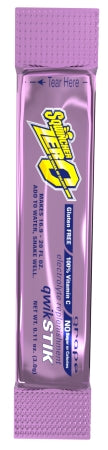 Kent Precision Foods Sqwincher Quik Stik Zero Electrolyte Replenishment Drink Mix Grape Flavor 11 oz. - X432-M2600