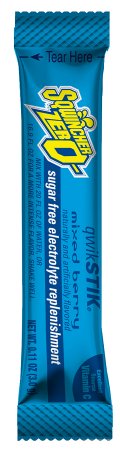 Sqwincher Quik Stik Zero - Electrolyte Replenishment Drink Mix Mixed Berry Flavor 0.11 oz. - 159060101
