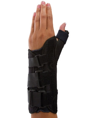 Bird & Cronin Wrist Splint Polyester / Foam / Aluminum Left Hand Black X-Large - 8147375