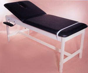 Galaxy Enterprises 1989 Series Tilt Back H-Brace Treatment Table Fixed Height - 198927-60-H-TB-RB