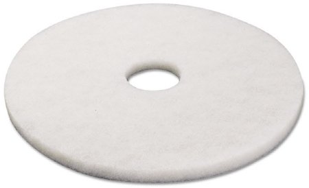 Boardwalk - Hard Floor Polishing Pad 17 Inch White Polyester - BWK4017WHI