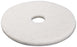 Boardwalk - Hard Floor Polishing Pad 17 Inch White Polyester - BWK4017WHI