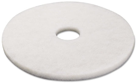 Lagasse Boardwalk Hard Floor Polishing Pad boardwalk 17 Inch White Polyester Fiber - BWK4017WHI