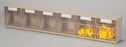 Health Care Logistics Tilters Tilt Front Storage Bin Unit Beige Plastic 3-5/8 X 4-1/2 X 23-5/8 Inch - 1203E