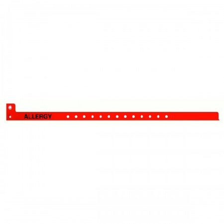 Precision Dynamics Conf-ID-ent Identification Band Alert Wristband Permanent Snap Allergy - WBCALA-5