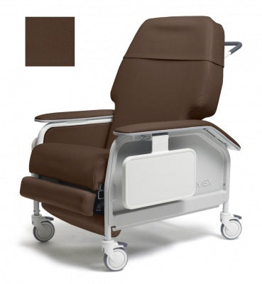 Graham-Field Lumex Extra-Wide Clinical Care Recliner Chestnut Four Tente Swivel Caster, Three Locking Caster Four Tente Swivel Caster, Three Locking Caster - FR587W8516