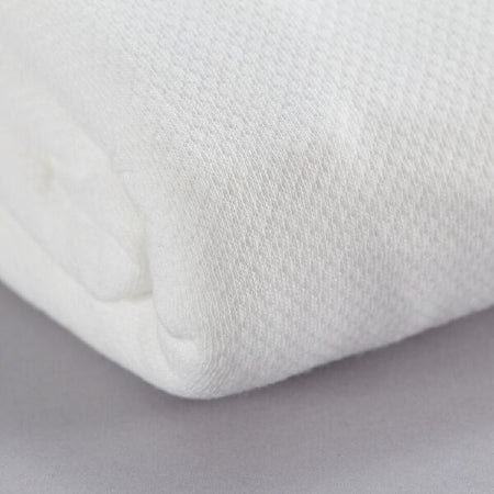 Standard Textile Bed Sheet Fitted 36 X 81 Inch White Cotton 55% / Polyester 45% Reusable - 7251500