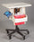 Health Care Logistics Cruiser Cart Cream Top, Black Base - 19554