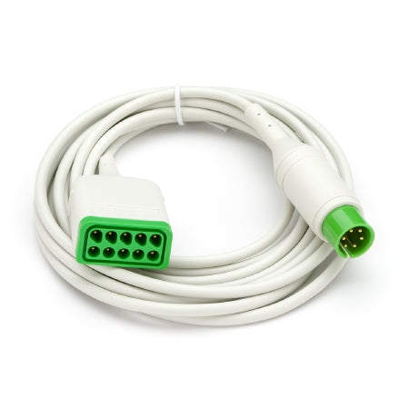 Welch Allyn ECG Lead Set Gray, 5 Wire, with Snap Ends and AHA Markings - 9293-059-62