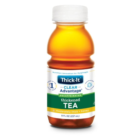Thick-It Clear Advantage - Thickened Decaffeinated Beverage 8 oz. Bottle Tea Flavor Ready to Use Honey Consistency - B628-L9044