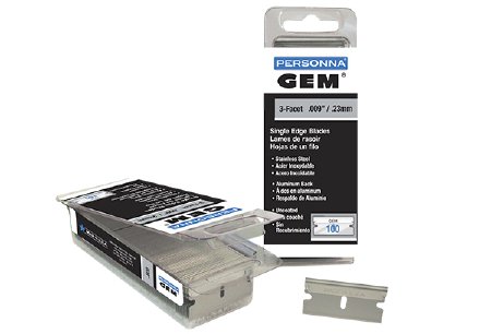 AccuTec Blades GEM Razor Blade Single Edge, Stainless Steel - 62-0179