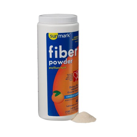 sunmark - Fiber Supplement Orange Flavor Powder 19 oz. Psyllium Husk - 01093981344