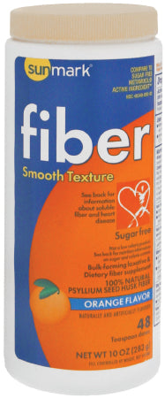 McKesson sunmark Fiber Supplement Orange Flavor Powder 10 oz. Psyllium Husk - 1093981544