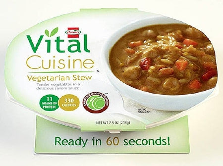Hormel Food Sales Hormel Vital Cuisine Oral Supplement Vegetarian Stew 7.5 oz. Bowl Ready to Use - 69074