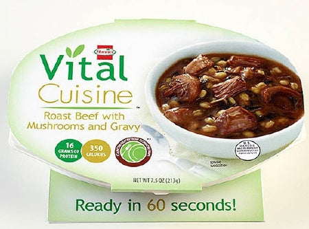 Hormel Food Sales Hormel Vital Cuisine Oral Supplement Roast Beef with Mushrooms and Gravy 7.5 oz. Bowl Ready to Use - 69075
