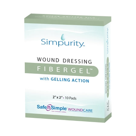 FiberGel - Hydrogel Dressing 2 X 2 Inch Square Sterile - SNS56702