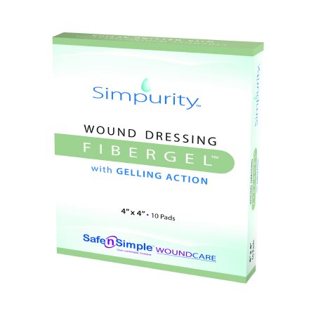 FiberGel - Hydrogel Dressing 4 X 4 Inch Square Sterile - SNS56704
