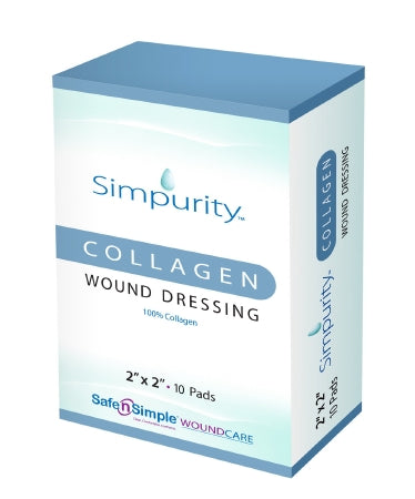Safe N Simple Simpurity Collagen Dressing Pad Collagen 2 X 2 Inch - SNS52222