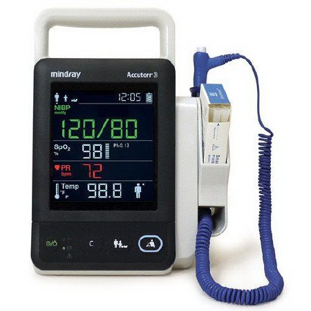 Accutorr 3 - Patient Monitor Spot Check and Vital Signs Monitoring NIBP, Pulse Rate AC Power / Battery Operated - 121-001676-00