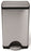 Uline simplehuman Trash Can 10 gal. Rectangular Silver Stainless Steel Step On - H-3623