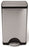simplehuman - Trash Can 10 gal. Rectangular Silver Stainless Steel Step On - H-3623